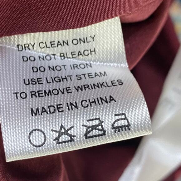 Azazie Ailani Gown Ruffle Off Shoulder Y Neck Halter Maxi Cabernet Red Womens 10 - Picture 13 of 14